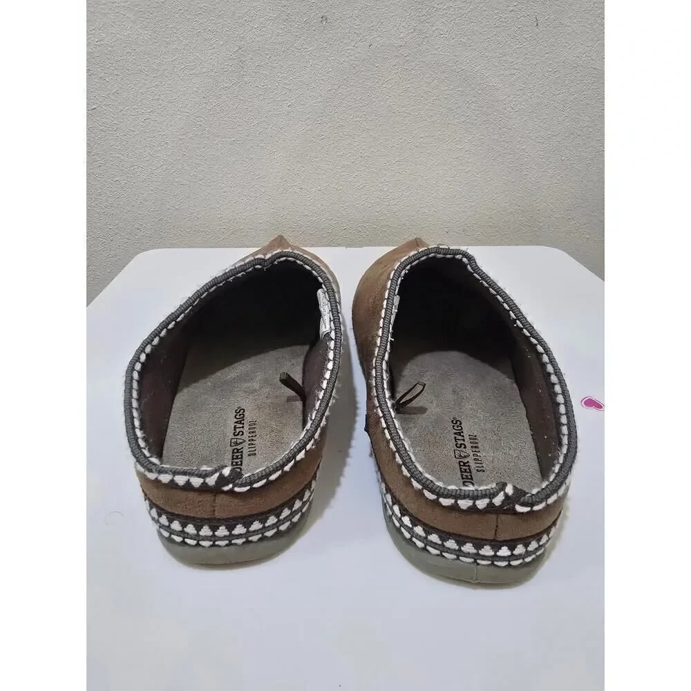 Deer Stags Mens Slipperooz Indoor/Outdoor Slipper Wherever S.U.P.R.O. Sock Brown